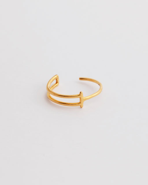 Bague Manoé Véga en argent doré