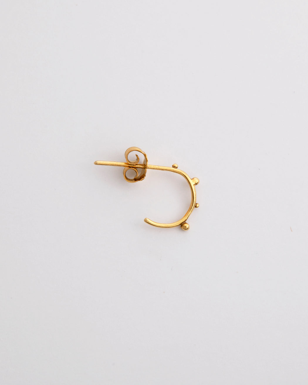Boucle d'oreille Manoé Deneb en argent doré