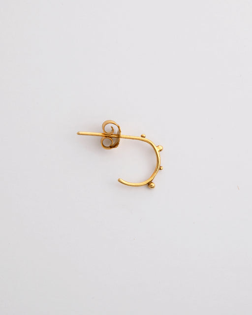 Boucle d'oreille Manoé Deneb en argent doré