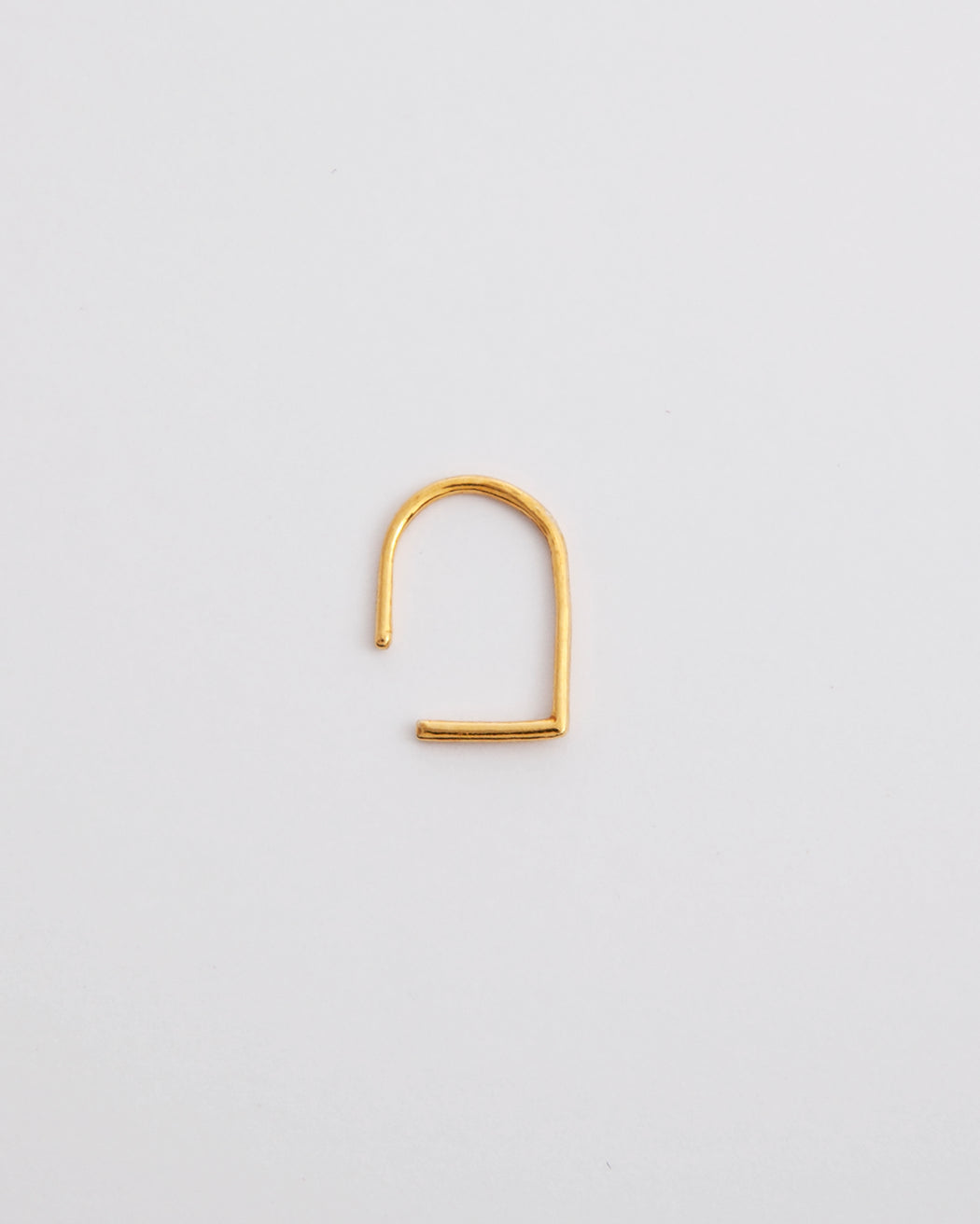 Boucle d'oreille Manoé Naos en argent doré