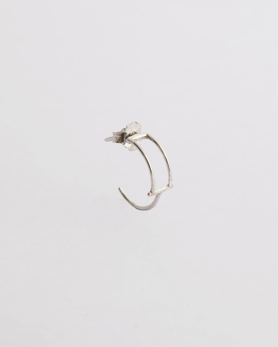Boucle d'oreille Manoé Véga en argent 925 rhodié